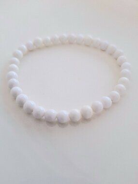 White Beaded Bracelet